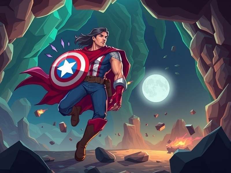 Cave Marvel Hero Combat Scene